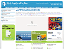 Tablet Screenshot of distribuidorapacifico.com